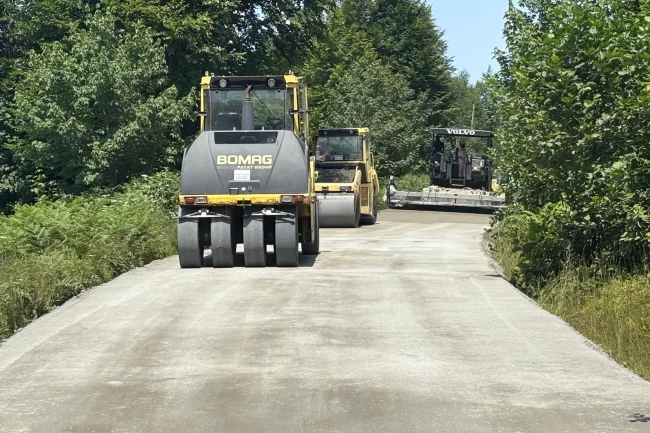 Karadağ grup yolunda toprak yol tarih oluyor