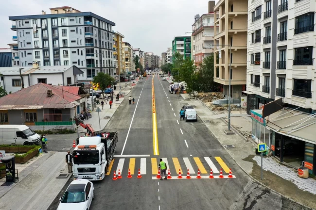 Eski Cezaevi Caddesi yeni görünümüyle trafiğe açıldı