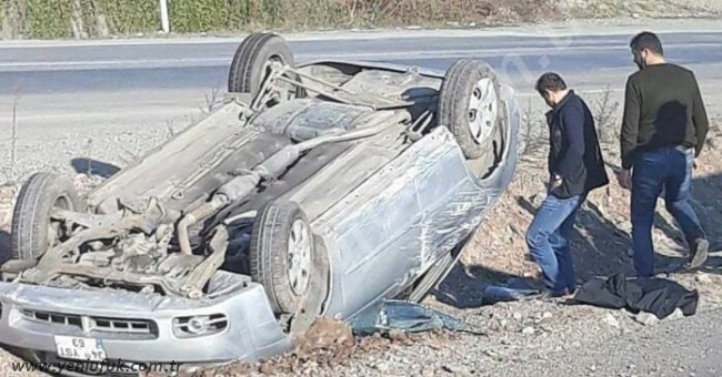 ZONGULDAK YOLUNDA KAZA 1 YARALI