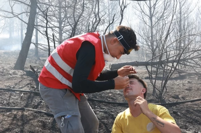 Türk Kızılayı'ndan yangınla mücadeleye tam destek