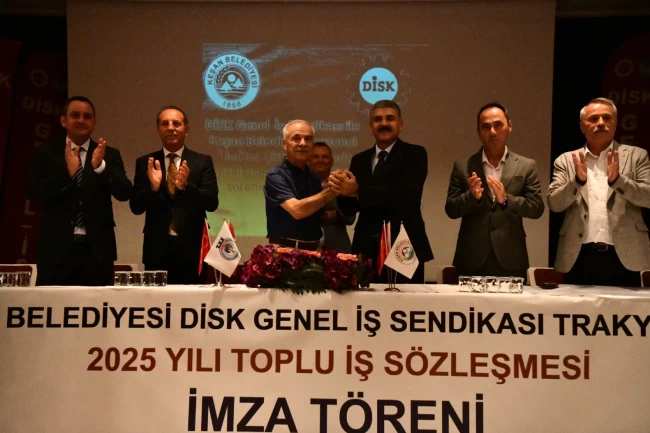 Keşan Belediyesi'nde toplu iş sözleşmesi imzalandı