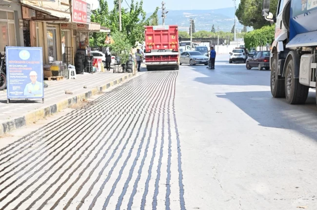 Manisa Soma'da asfalt çalışmaları tamamlandı