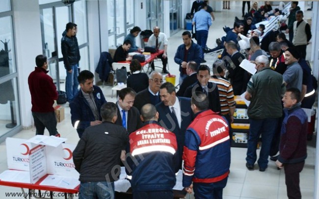 BELEDİYE PERSONELİNDEN KAN BAĞIŞINA TAM DESTEK