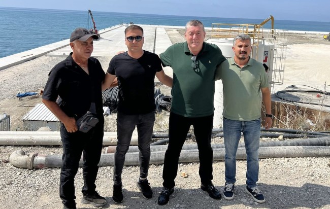 Liman inşaatında sona gelindi