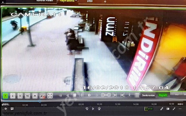 Kaza anı güvenlik güvenlik kameralarına yansıdı!