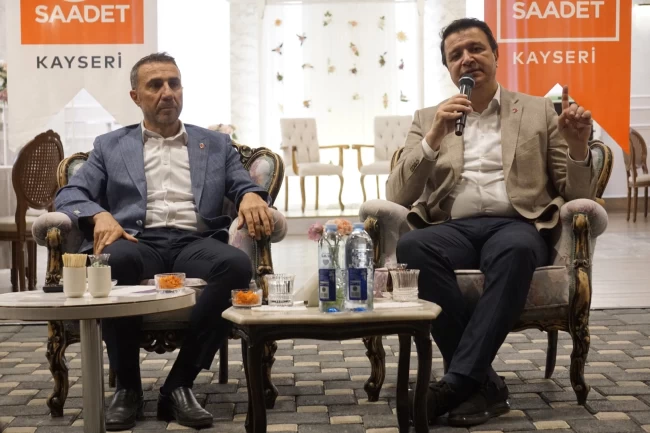 Saadet Partisi lideri Arıkan Kayseri'de partililerle buluştu