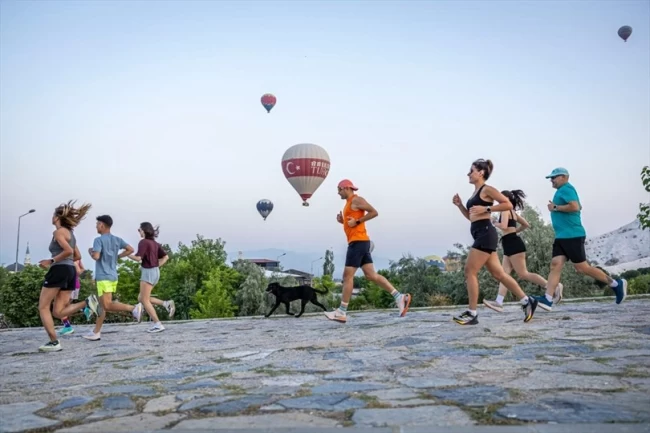 Pamukkale'de tarihi maraton heyecanı