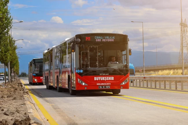 30 Ağustos'ta Sakarya'da ulaşım ücretsiz
