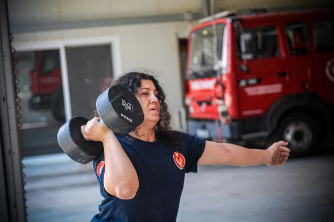 İtfaiye personeli Bahar şimdi Avrupa'da yarışacak