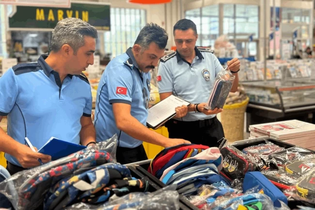 Balıkesir'de eğitim öncesi fiyat denetimi