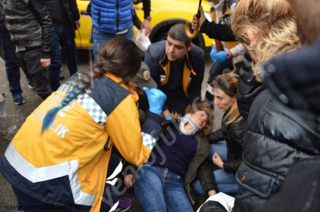 TRAFİK KAZASI 1 YARALI