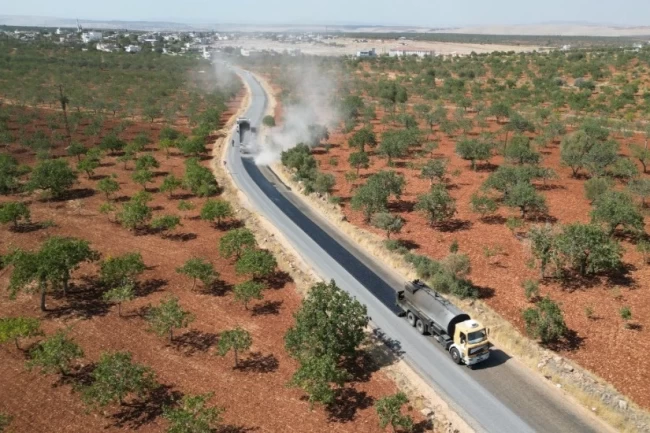 Halfeti'de kırsal yollar yenileniyor