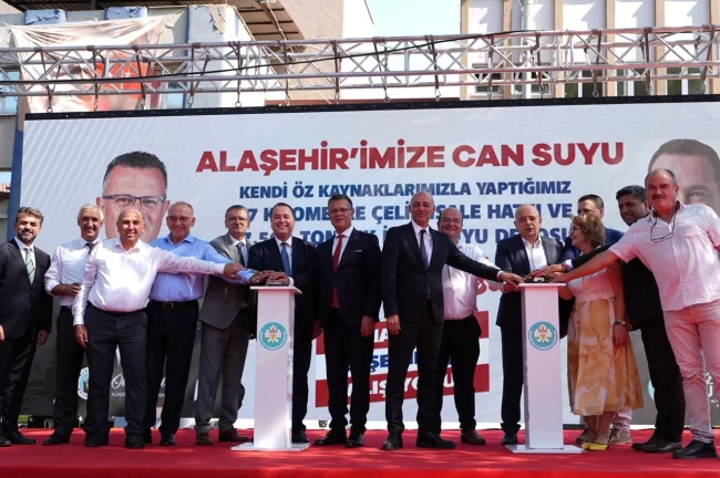Manisa Alaşehir'in 20 yıllık su sorunu tarihe karıştı