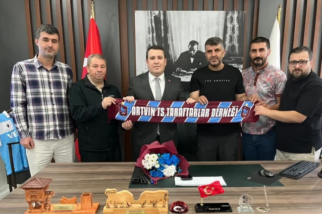 Artvin Trabzonspor Taraftarları'ndan Başsavcı Çalış'a ziyaret