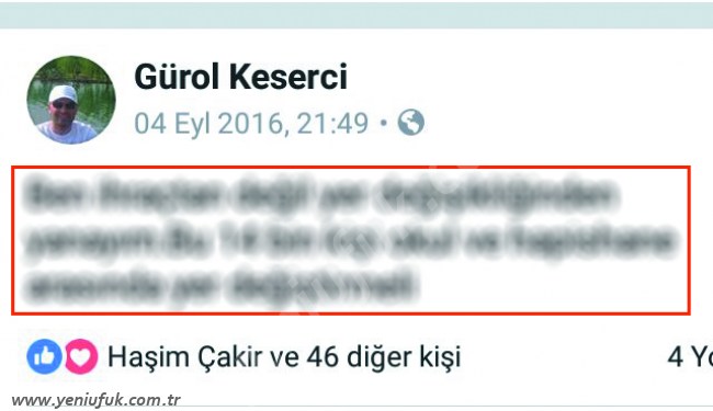 TÜRK EĞİTİM SEN TEMSİLCİSİNDEN İLGİNÇ PAYLAŞIM!..
