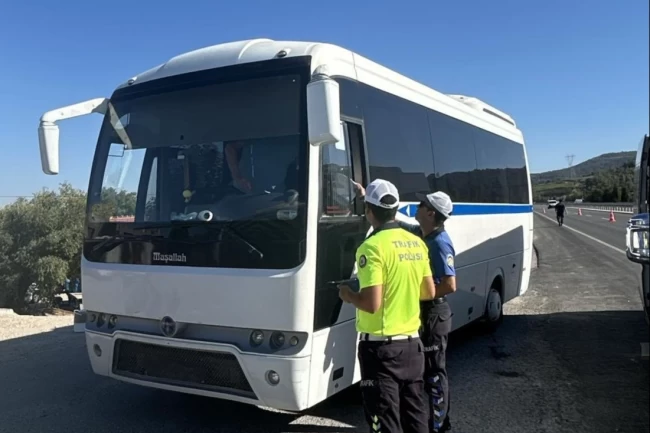 Manisa'da servis araçlarına sıkı denetim