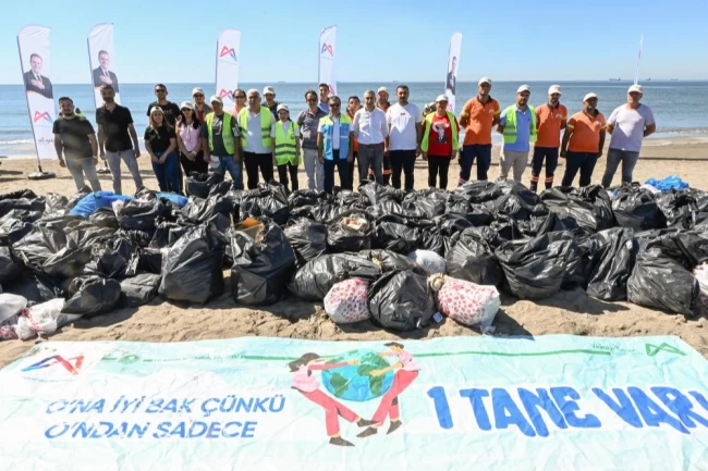 Mersin'de Dünya Temizlik Günü'nde anlamlı mesaj