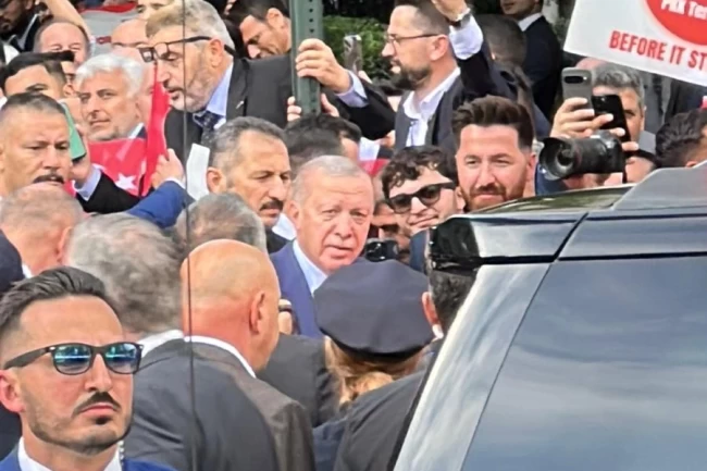 ABD'de Türkler Erdoğan'ı coşkuyla karşıladı