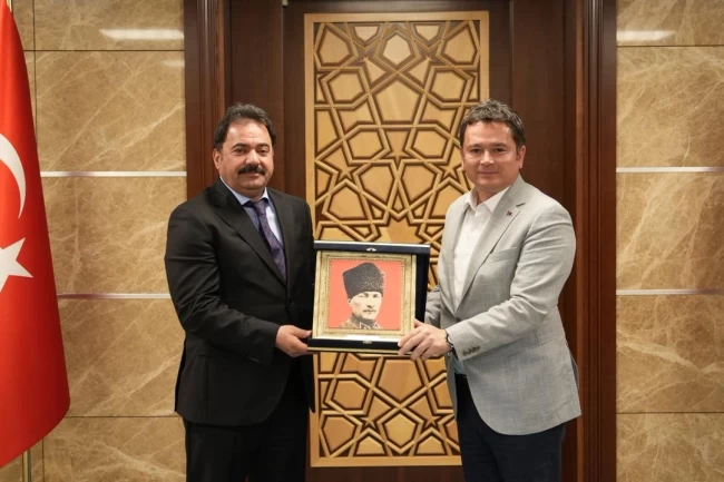 Başkan Aydın'dan yeni İl Emniyet Müdürü Gökçe'ye hayırlı olsun ziyareti