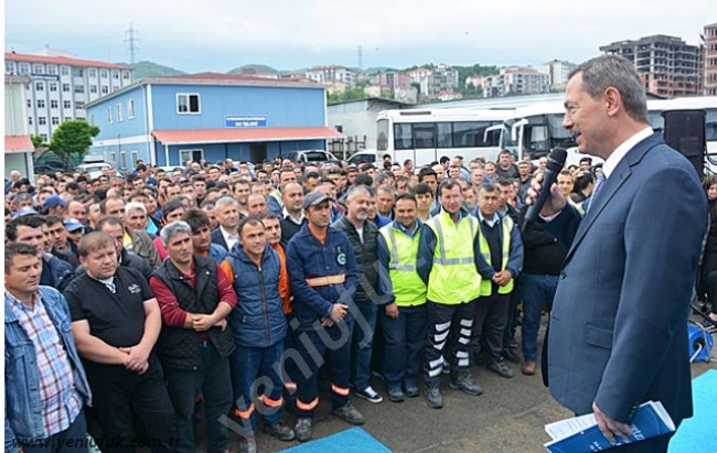 850 İŞÇİYE YÜZDE 8,5 ARTIŞ..