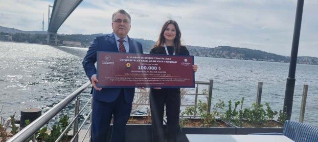 BEUN Psikoloji Bölümü Öğrencisi Akpolat, Türkiye’nin Geleceğini Şekillendiren Projesiyle Ödül Aldı