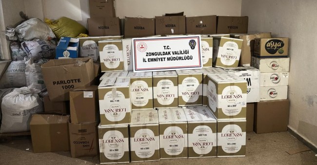 Zonguldak ve Alaplı’da kaçakçılık operasyonu