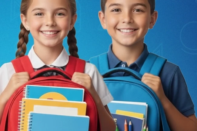 İzmir Narlıdere'den ilkokul öğrencilerine çanta ve kırtasiye desteği