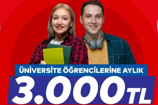 İstanbul Maltepe'den üniversitelilere aylık 3 bin TL destek