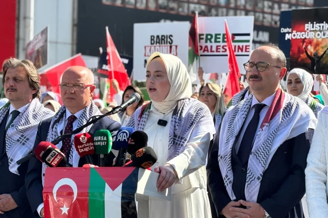 AK Parti Kadın Kolları'ndan 81 ilde 'Gazze İçin Sessiz Çığlık'