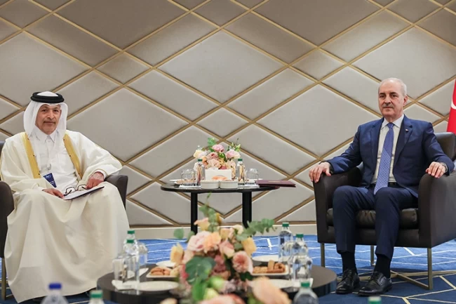 Numan Kurtulmuş, Katarlı mevkidaşı ile İstanbul'da görüştü