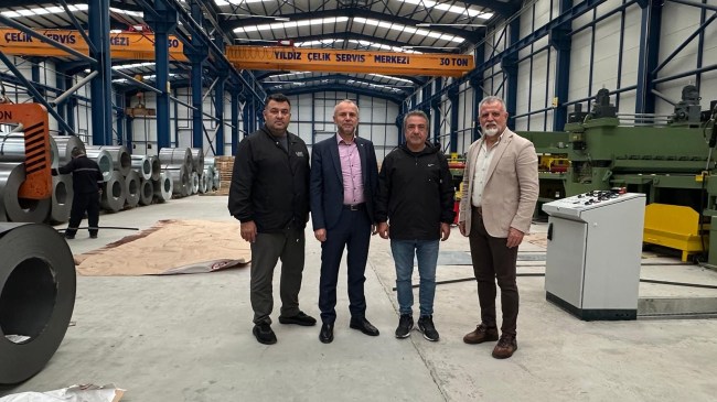 Kdz. Ereğli TSO Başkanı Arslan Keleş, Ereğli Yıldız Çelik’e hayırlı olsun ziyaretinde bulundu