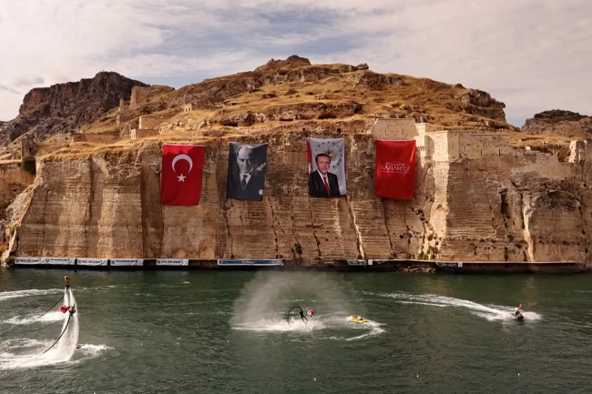 Gaziantep Rumkale su sporları etkinliği nefes kesti