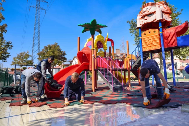 Konya Meram'ın park ve bahçeleri kışa hazırlanıyor