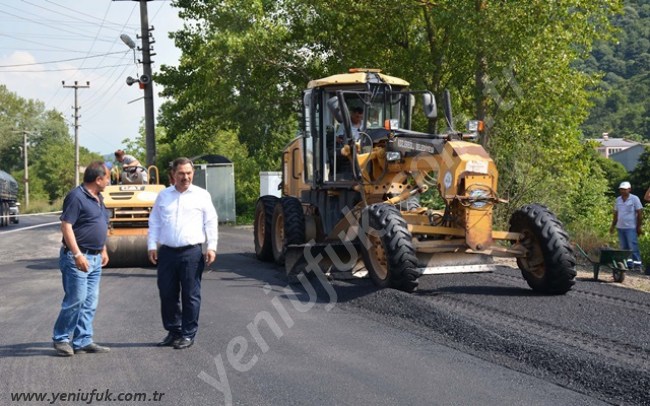 2018’İN İLK ASFALTI DÖKÜLDÜ..