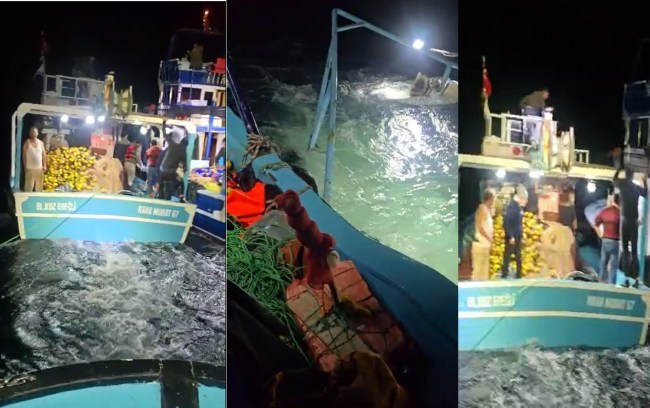 Kdz. Ereğli'de Batmak Üzere Olan Balıkçı Teknesini, Firuz Yılmaz Kurtardı