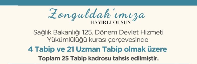 Saffet Bozkurt Açıkladı: Zonguldak’a 25 Yeni Tabip Kadrosu Tahsis Edildi