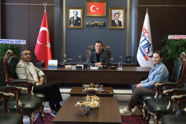 Başkan Çiçek'ten KMTSO Başkanı Buluntu'ya ziyaret