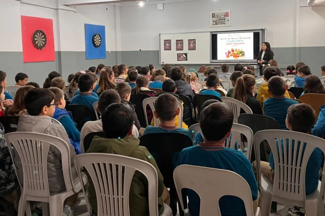 Edirne Keşan'da öğrencilere sağlıklı yaşam eğitimi