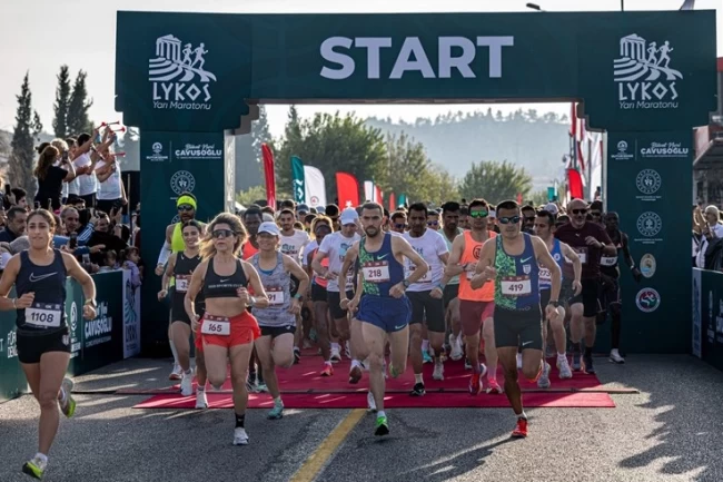 Pamukkale'de tarihi maraton heyecanı