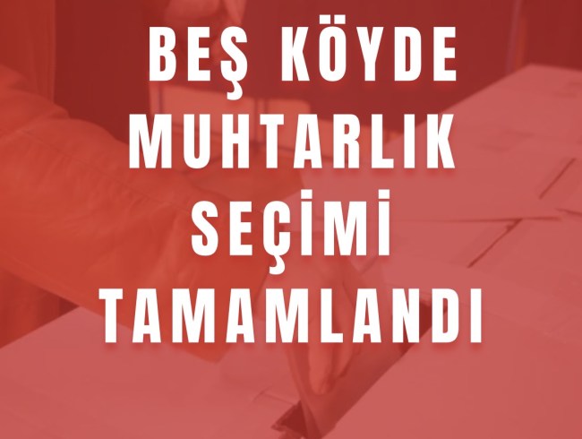Beş köyde muhtarlık seçimleri tamamlandı