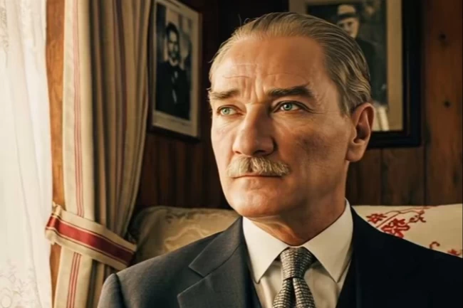 Atatürk'ün Efes Selçuk'a gelişi yapay zekayla canlandırıldı