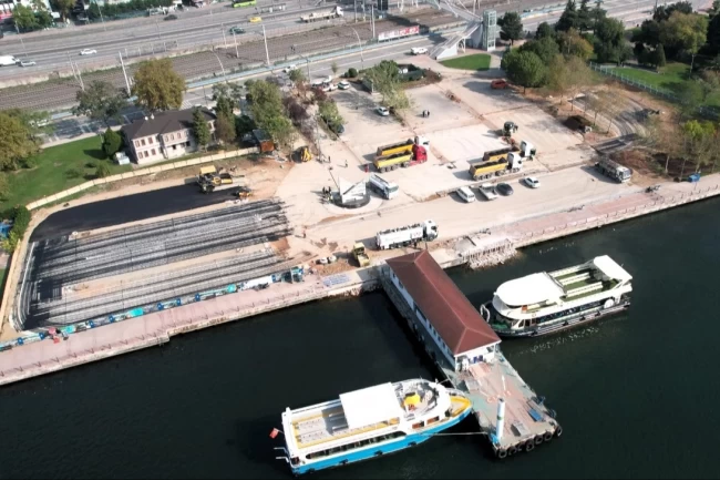 Kocaeli'de 1 Mart Vapur İskelesi Otoparkı yüzde 85 tamam
