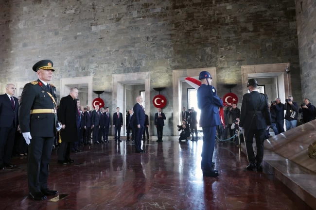 Cumhurbaşkanı Erdoğan, Anıtkabir'de