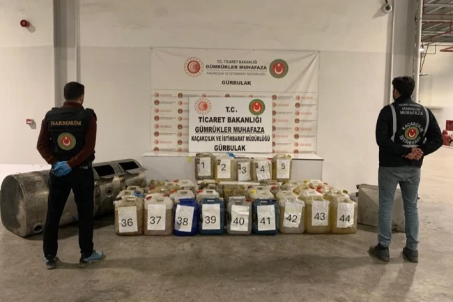 Gürbulak'ta 2,6 milyar TL'lik uyuşturucu operasyonu