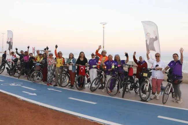 Mersin'de kadınlara pedal gücü