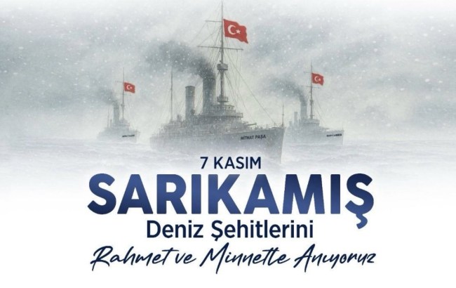 Kdz. Ereğli Kaymakamı Fatih Yılmaz’dan “7 Kasım Sarıkamış Deniz Şehitlerini Anma Günü” Mesajı