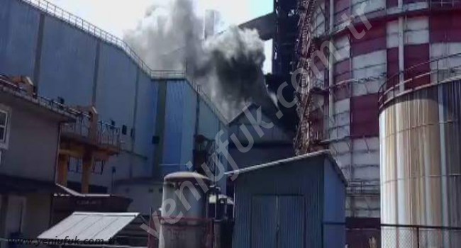 ERDEMİR'DE YANGIN, DURUM KONTROL ALTINDA..