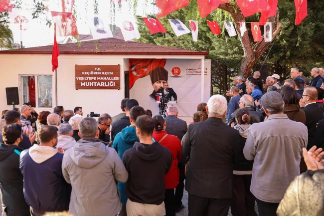 Ankara Keçiören'de Yeşiltepe Mahallesi'ne yeni muhtarlık binası