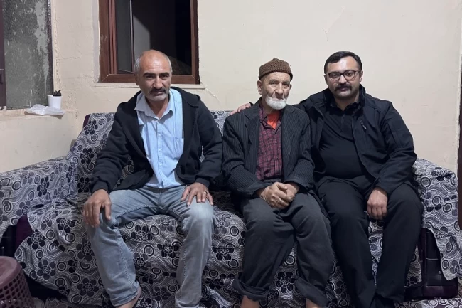 Aksu TV'deki duygu yüklü görüntülerin kahramanı Kerim Ali Amca'ya Şahbaz Derneği'nden ziyaret