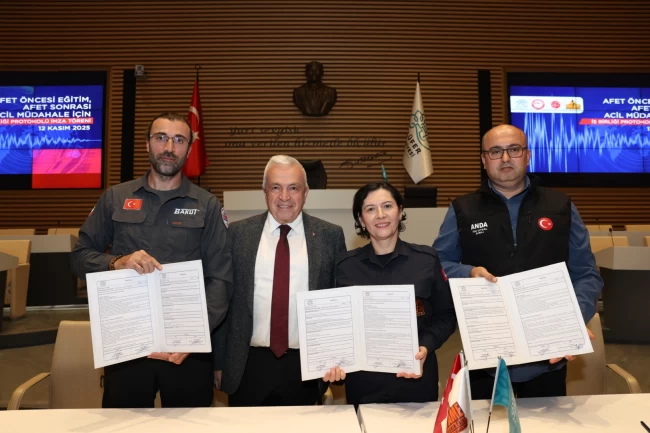 Bursa Nilüfer'de afetlere karşı güç birliği